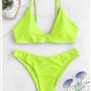 Zaful Neon Green Bikini